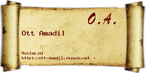 Ott Amadil névjegykártya